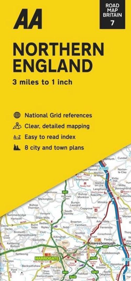 AA Road Map Britain 7: Northern England