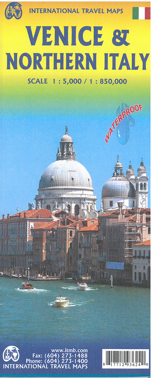Venice & Northern Italy, International Travel Maps