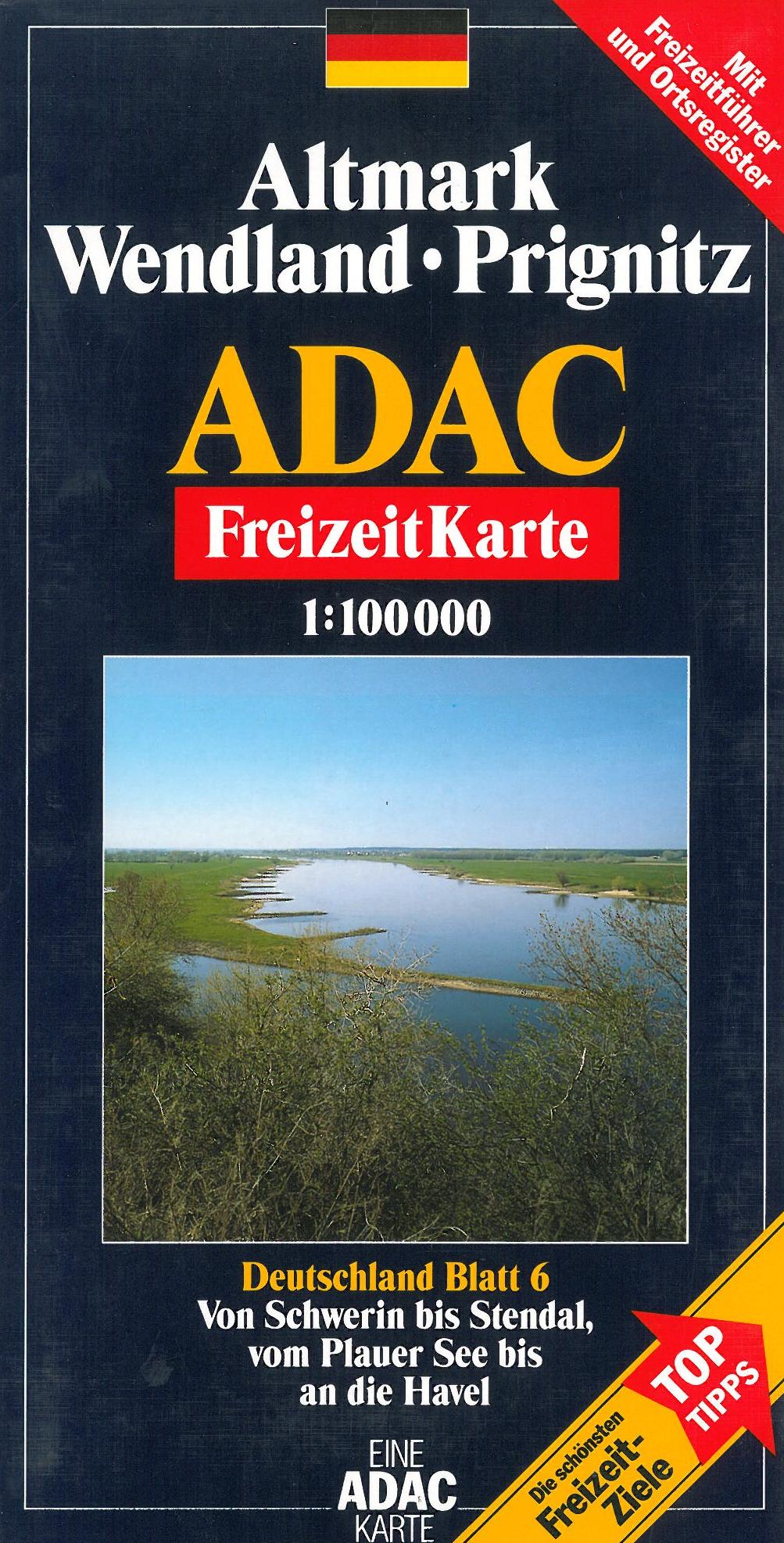 ADAC FreizeitKarte Deutschland Blad 6: Altmark, Wendland, Prignitz
