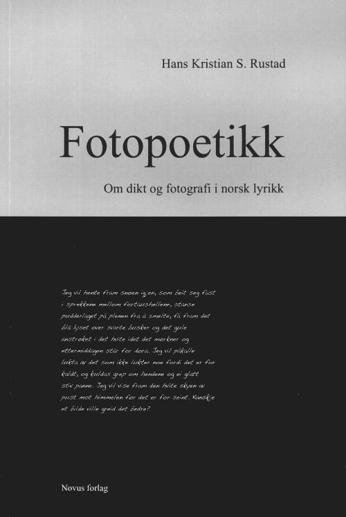 Fotopoetikk : om dikt og fotografi i norsk lyrik