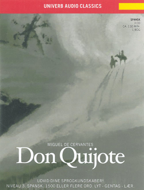 Don Quijote CD + bog , spansk niveau 3