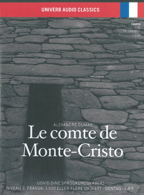 Le comte de Monte Cristo CD + bog, fransk niveau 3