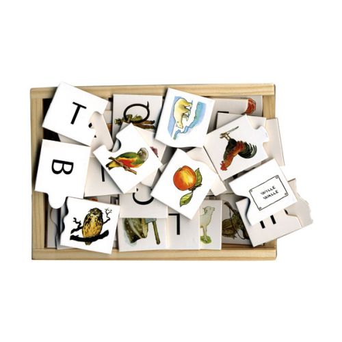 Beskow alfabetpuslespil i  trææske