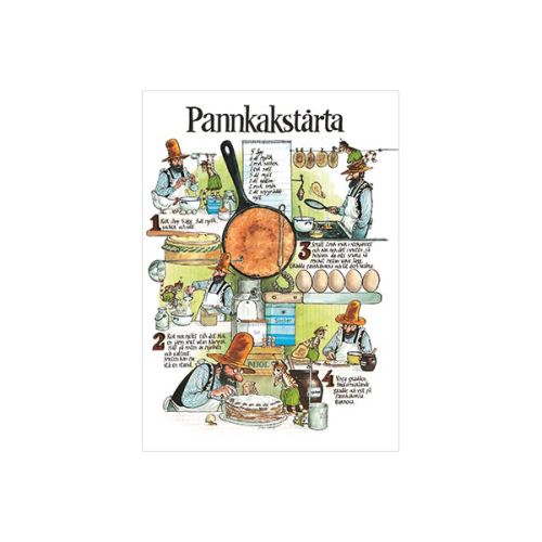Pannkakstårtan m/opskrift - plakat