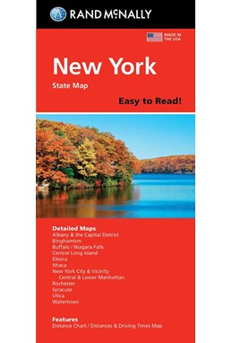 New York State Map: Rand McNally Easy to Read