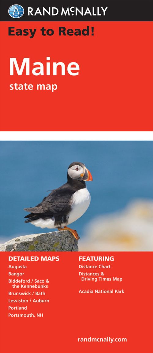 Maine State Map, Rand McNally