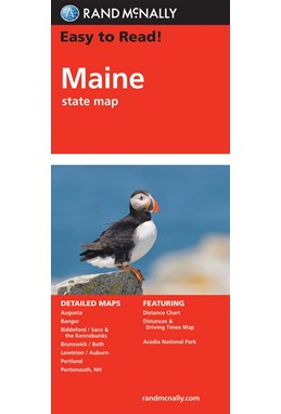 Maine State Map, Rand McNally