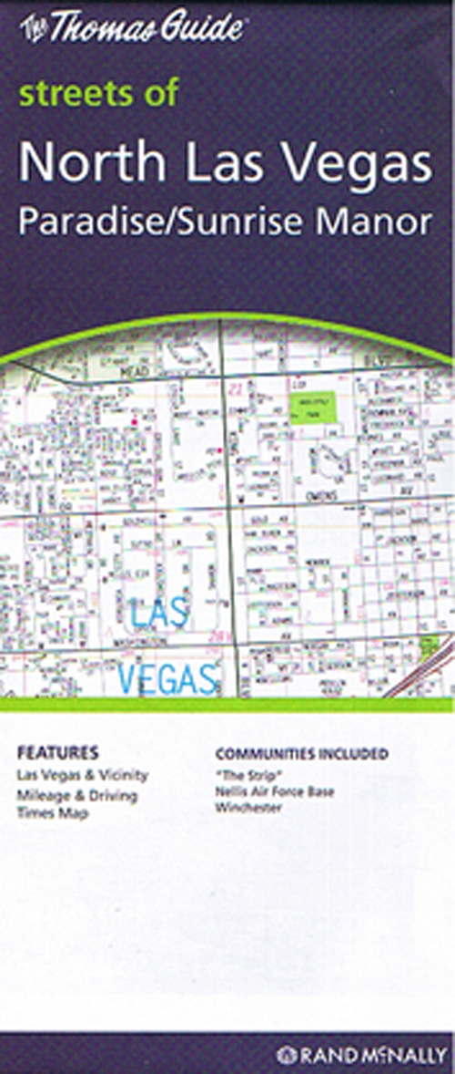 Las Vegas North: Paradise - Sunrise Manor - The Strip 1:15.000