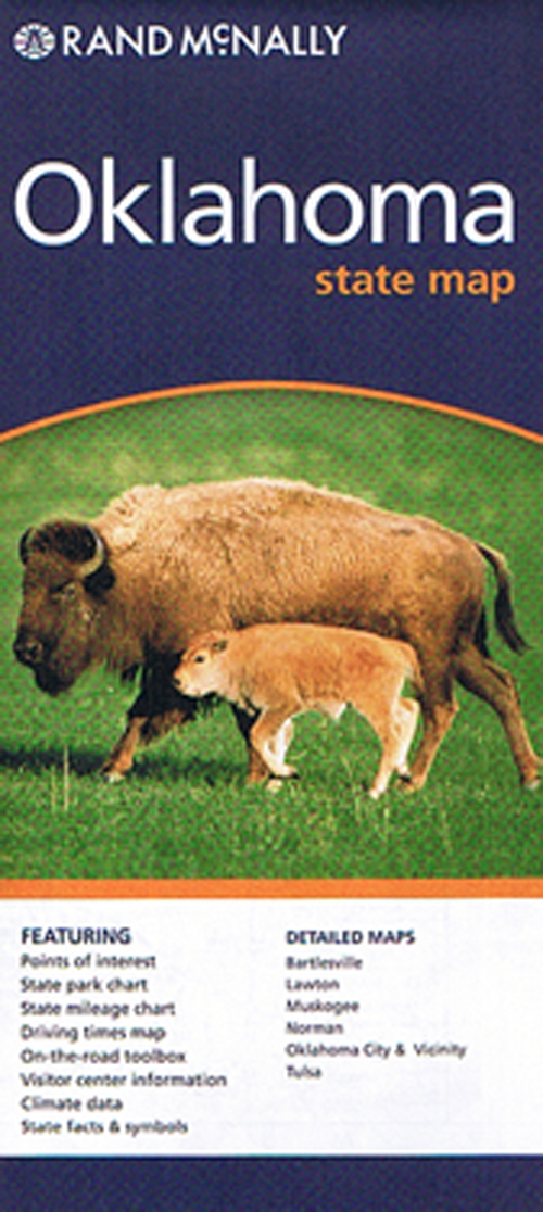 Oklahoma State Map, Rand McNally