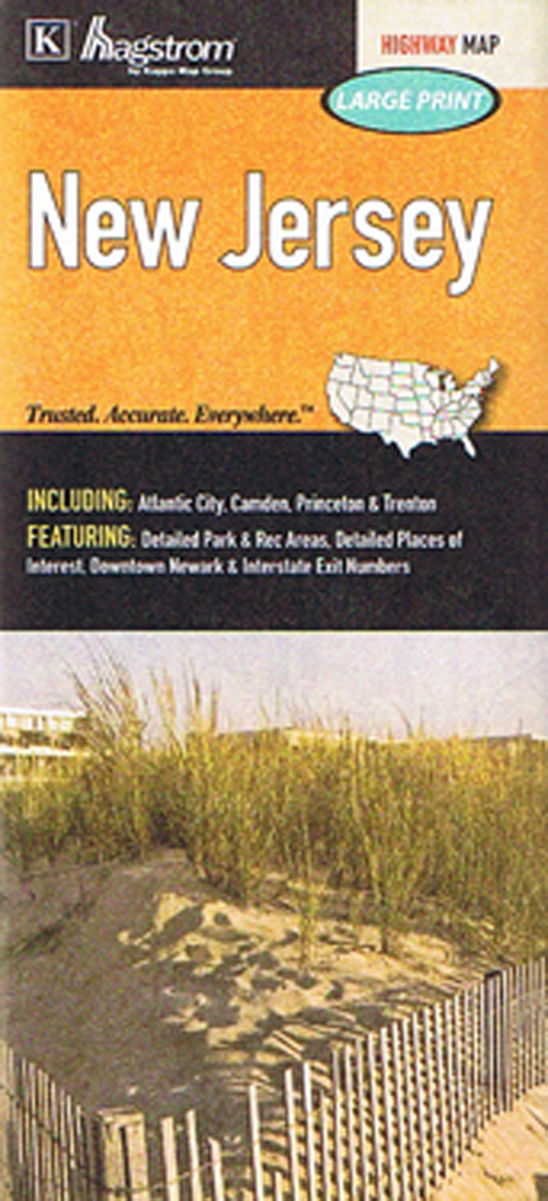 New Jersey, Hagstrom Highway Map