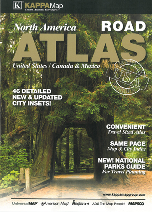 United States, Canada, Mexico Medium Road Atlas 2013