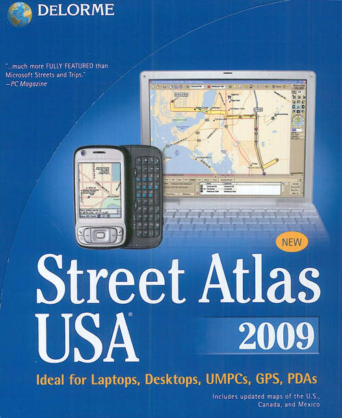 USA Street Atlas USA 2009 DVD
