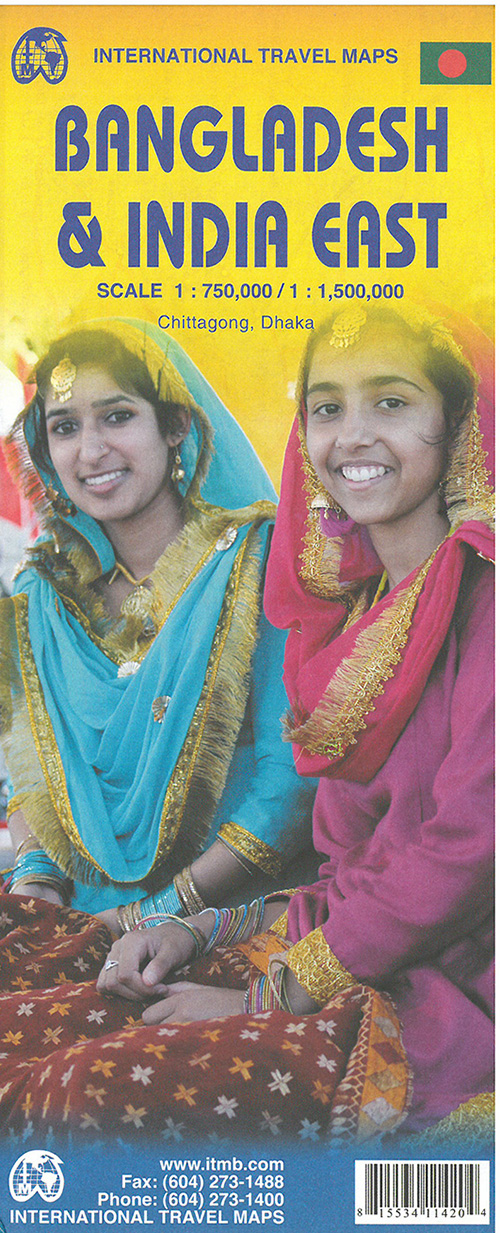 Bangladesh & India East, International Travel Maps