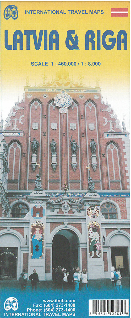 Latvia & Riga, International Travel Maps