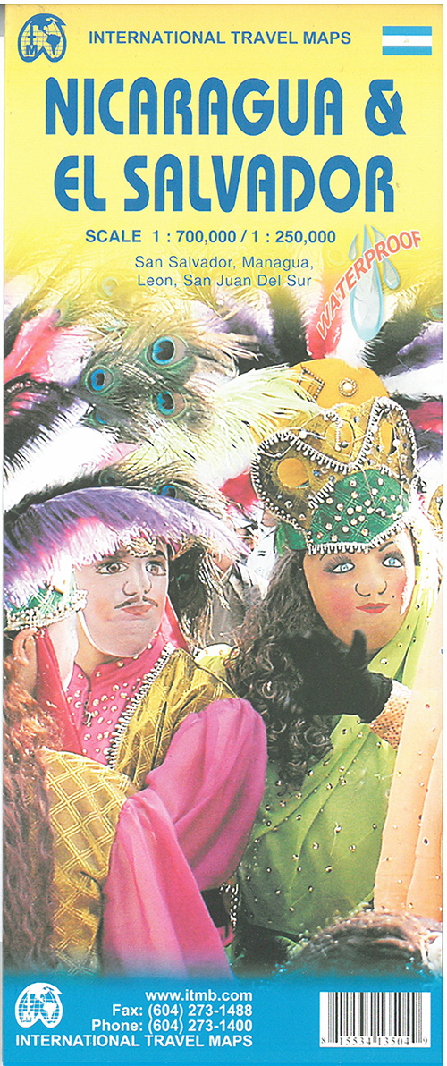 Nicaragua & El Salvador*, International Travel Maps