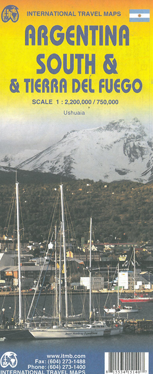 Argentina South & Tierra del Fuego*, International Travel Maps