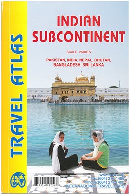 Indian Subcontinent Travel Atlas: Pakistan, India, Nepal, Bhutan, Bangladesh, Sri Lanka