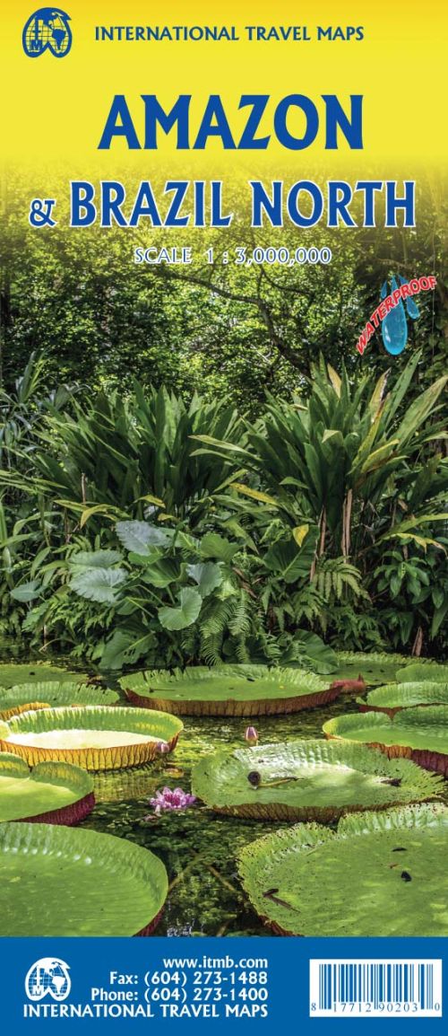 Amazon & Brazil North, International Travel Map