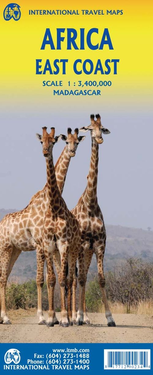 Africa East Coast, International Travel Maps