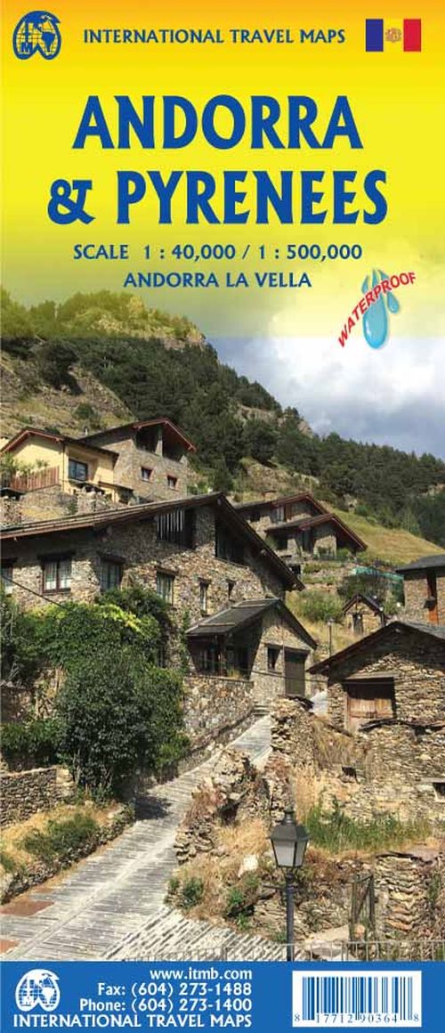 Andorra & Pyrenees, International Travel Maps