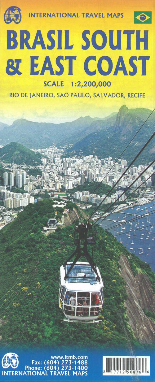 Brazil South & East Coast Travel Reference Map