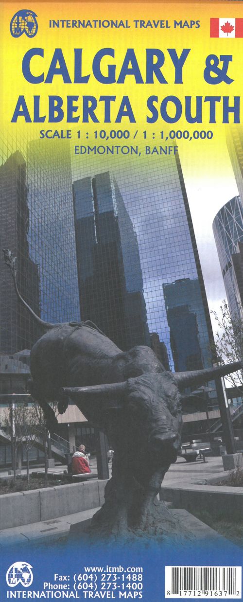 Calgary & Southern Alberta Travel Reference Map