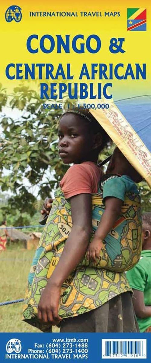 Congo & Central African Republic, International Travel Maps