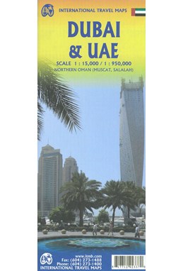Dubai & UAE including Northern Oman, International Travel Maps