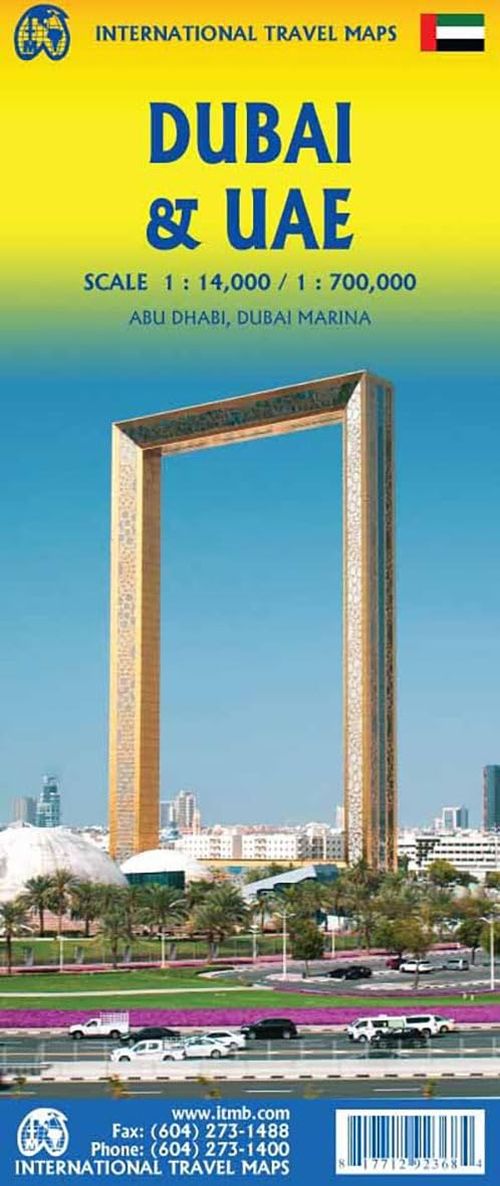 Dubai & United Arab Emirates UAE, & Oman, International Travel Maps