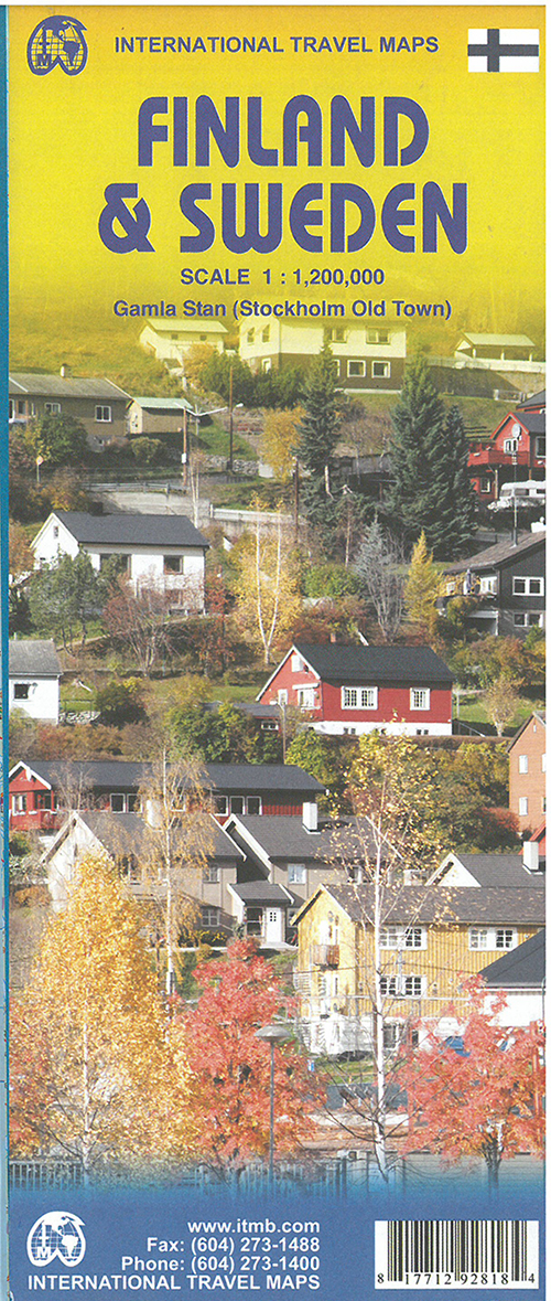 Finland & Sweden, International Travel Maps