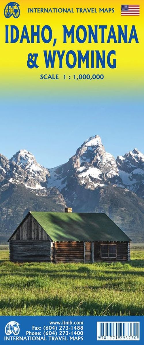Idaho, Montana & Wyoming, International Travel Maps