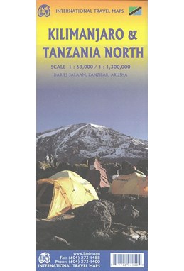 Kilimanjaro - Tanzania North, International Travel Map