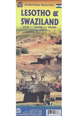 Lesotho & Swaziland, International Travel Maps