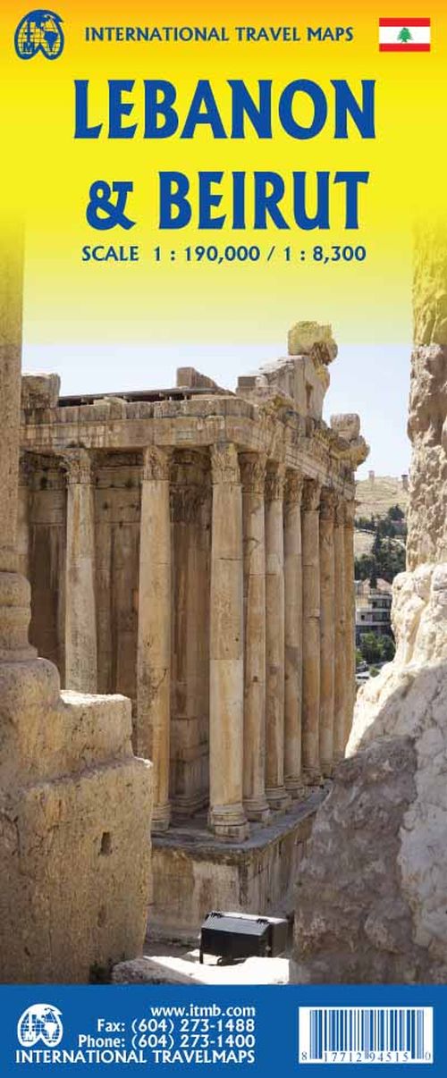 Lebanon & Beirut, International Travel Maps