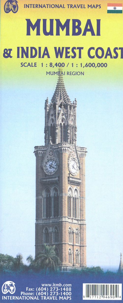Mumbai & India West Coast, International Travel Map