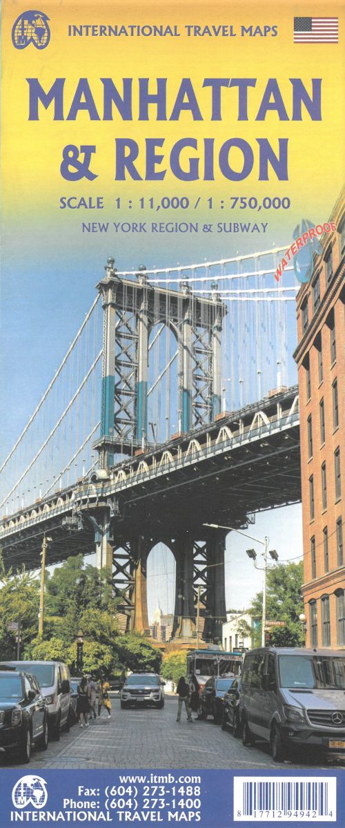 Manhattan & New York State, International Travel Maps