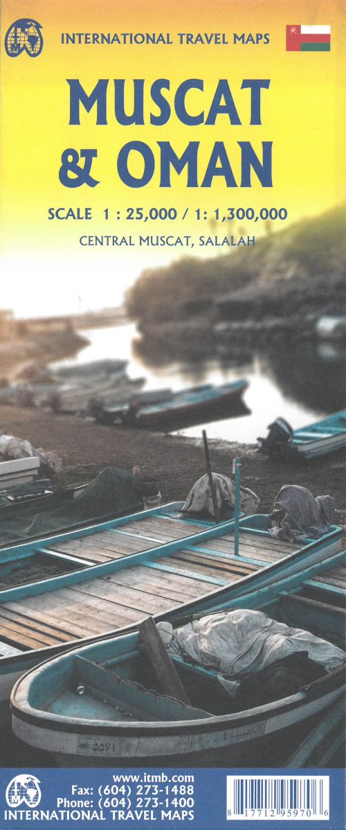 Muscat and Oman, International Travel Maps 1:1,300,000/1:25,000