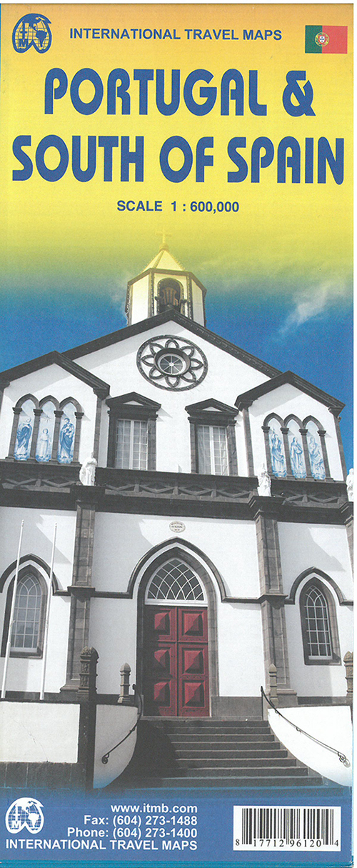 Portugal & South of Spain, International Travel Maps