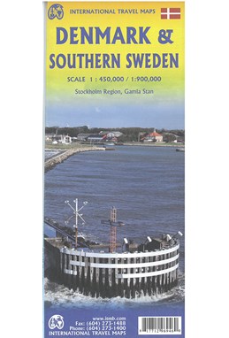 Denmark and Southern Sweden, International Travel Maps