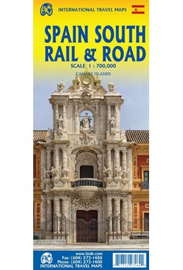 Spain South Rail & Road, International Travel Maps