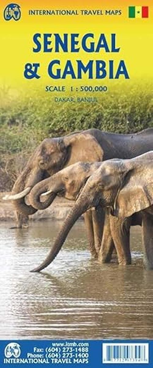 Senegal & Gambia, International Travel Maps