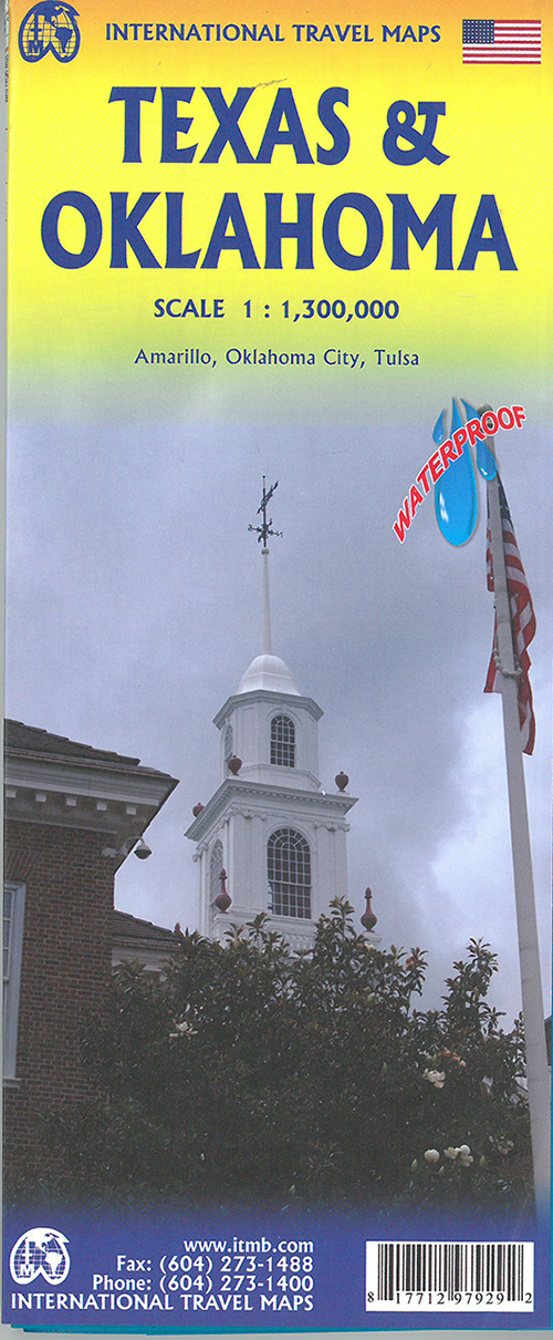 Texas & Oklahoma, International Travel Maps