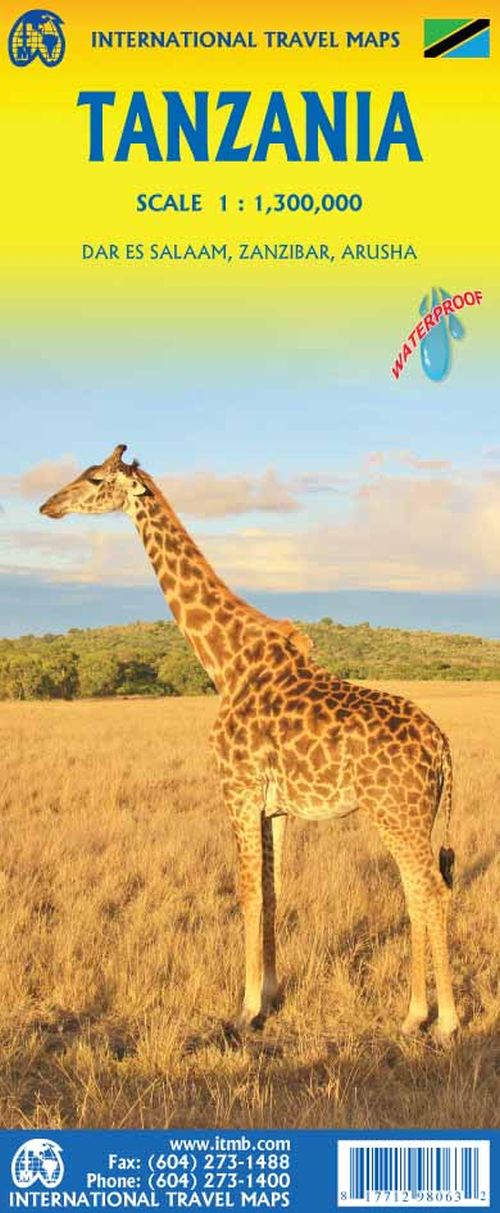 Tanzania, International Travel Map 1:1.300.000
