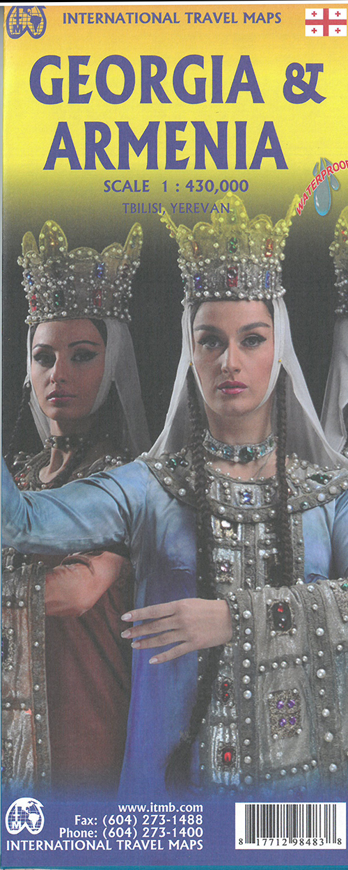 Georgia & Armenia, International Travel Maps
