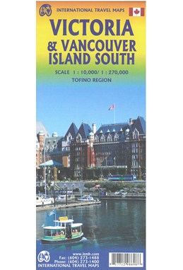 Victoria & Vancouver Island South Half, International Travel Maps