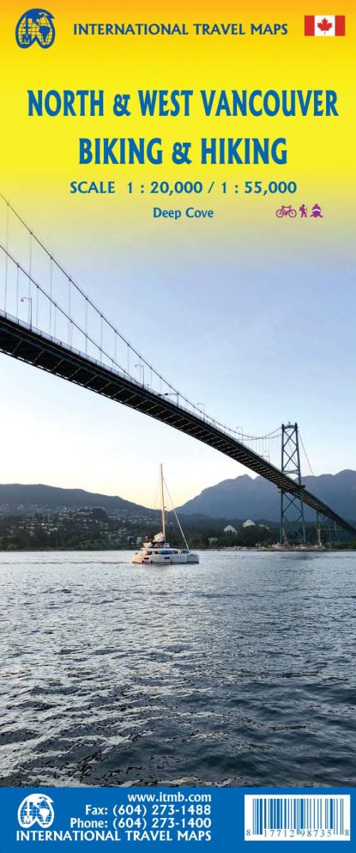 North & West Vancouver Biking & Hiking, International Travel Map