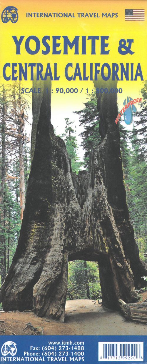 Yosemite & Central California, International Travel Maps