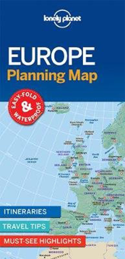 Lonely Planet Planning Map: Europe (1st ed. Oct. 17)