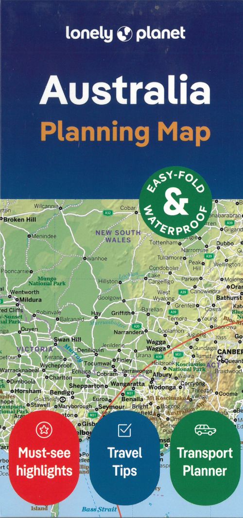 Lonely Planet Planning Map: Australia (2nd ed. Aug. 24)