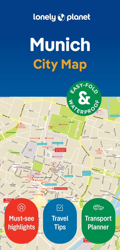 Munich City Map, Lonely Planet (2nd ed. May 24)